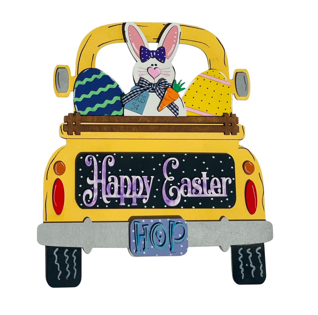 Add On - Happy Easter -  Bunny Eggs Set - Interchangeable- Vintage Truck - Stand up - Door Sign
