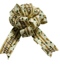 Canvas White Stripe - Hey Y’All - Magnolia  - Add On Bow for Wreaths or Signs - Puffy Fluffy Bow for Gift or Present