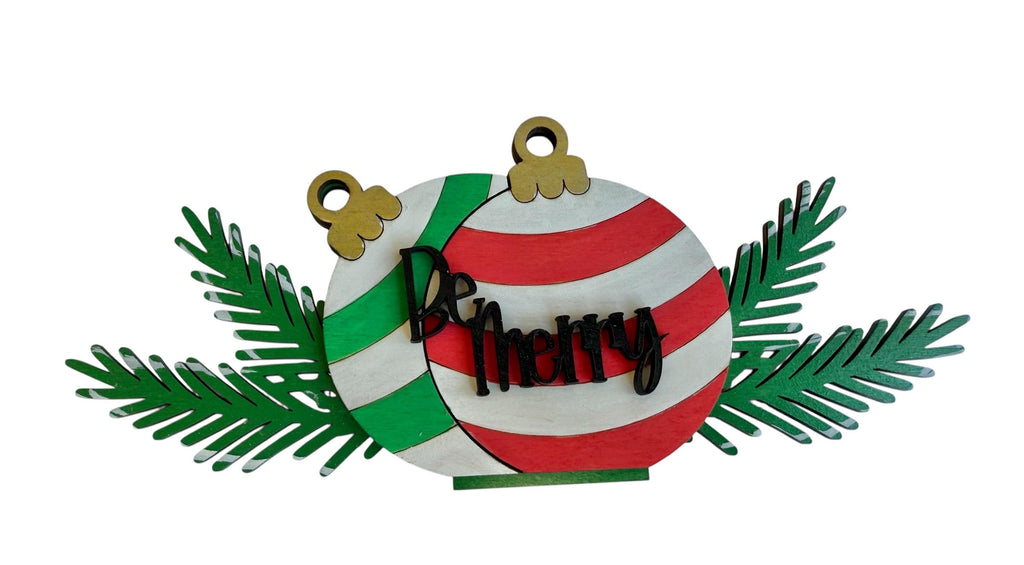 Add On Christmas Ornaments - Interchangeable Lantern - Stand up - Door Sign