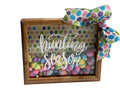 Hunting Season - Easter  - 8 x 10 Wooden Shadow Box - With Easter Eggs Filler