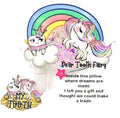 Personalized- Girls Gift  - Unicorn - Tooth Fairy Pillow - Present for Children - Grandchild Grandchildren