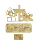 DIY Blank - Religious - He Is Risen - Easter - Truck Insert - Stand Up Shelf Sitter - Home Decor