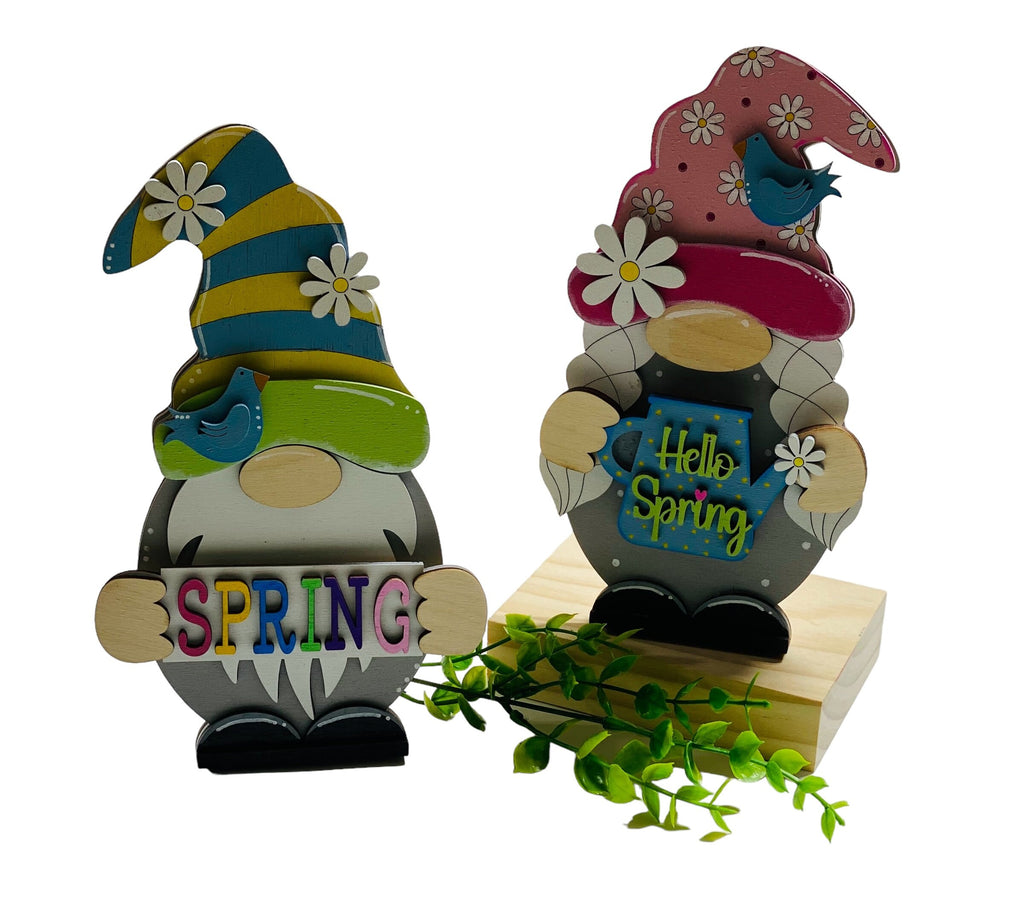 Interchangeable Set - 4 Seasons - Boy and Girl Gnomes - Shelf Sitters - Gift for Mom