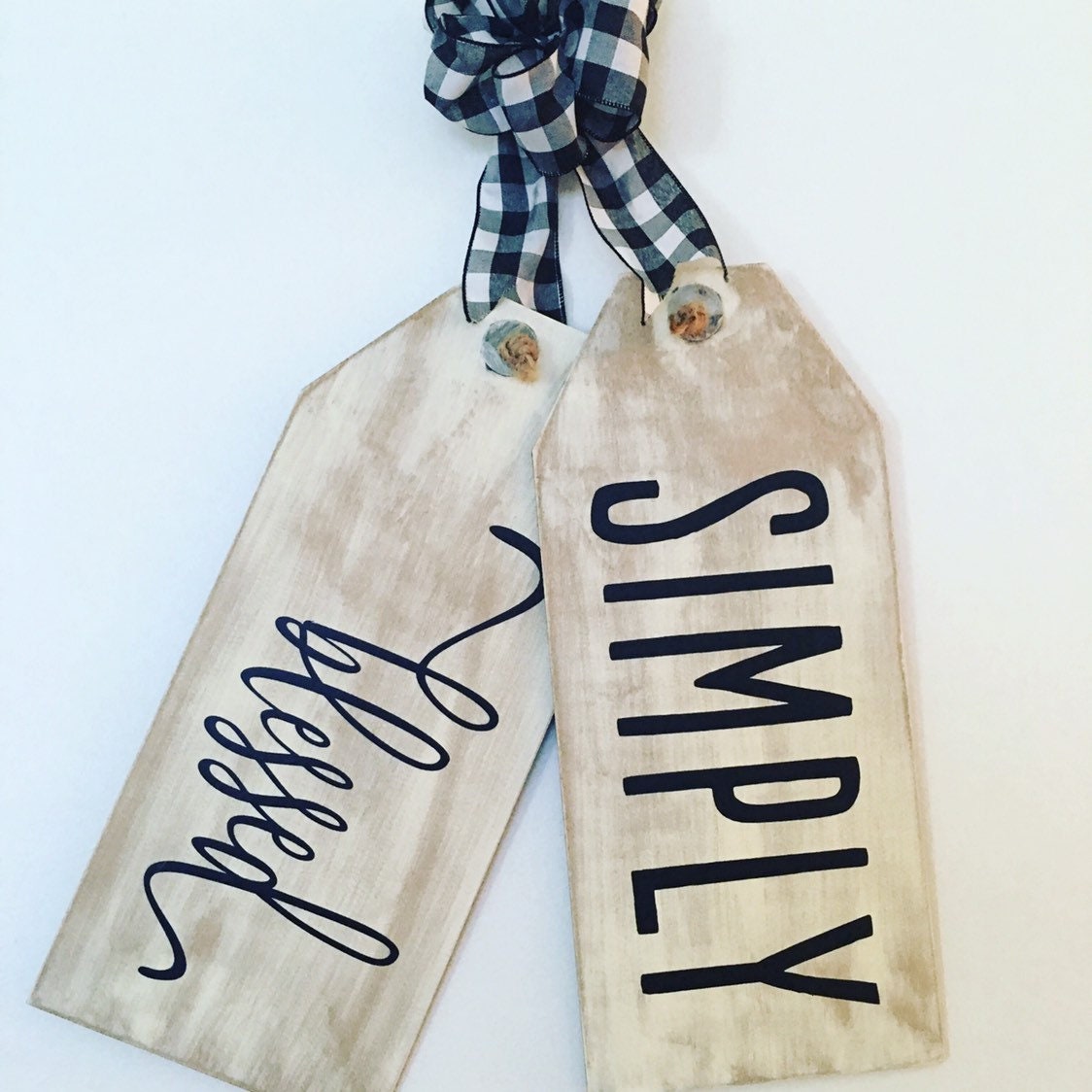 Simply Blessed Thanksgiving Fall Wooden Door Tags / Sign