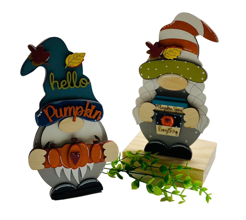 Interchangeable Set - 4 Seasons - Girl Gnome - Shelf Sitter - Gift for Mom