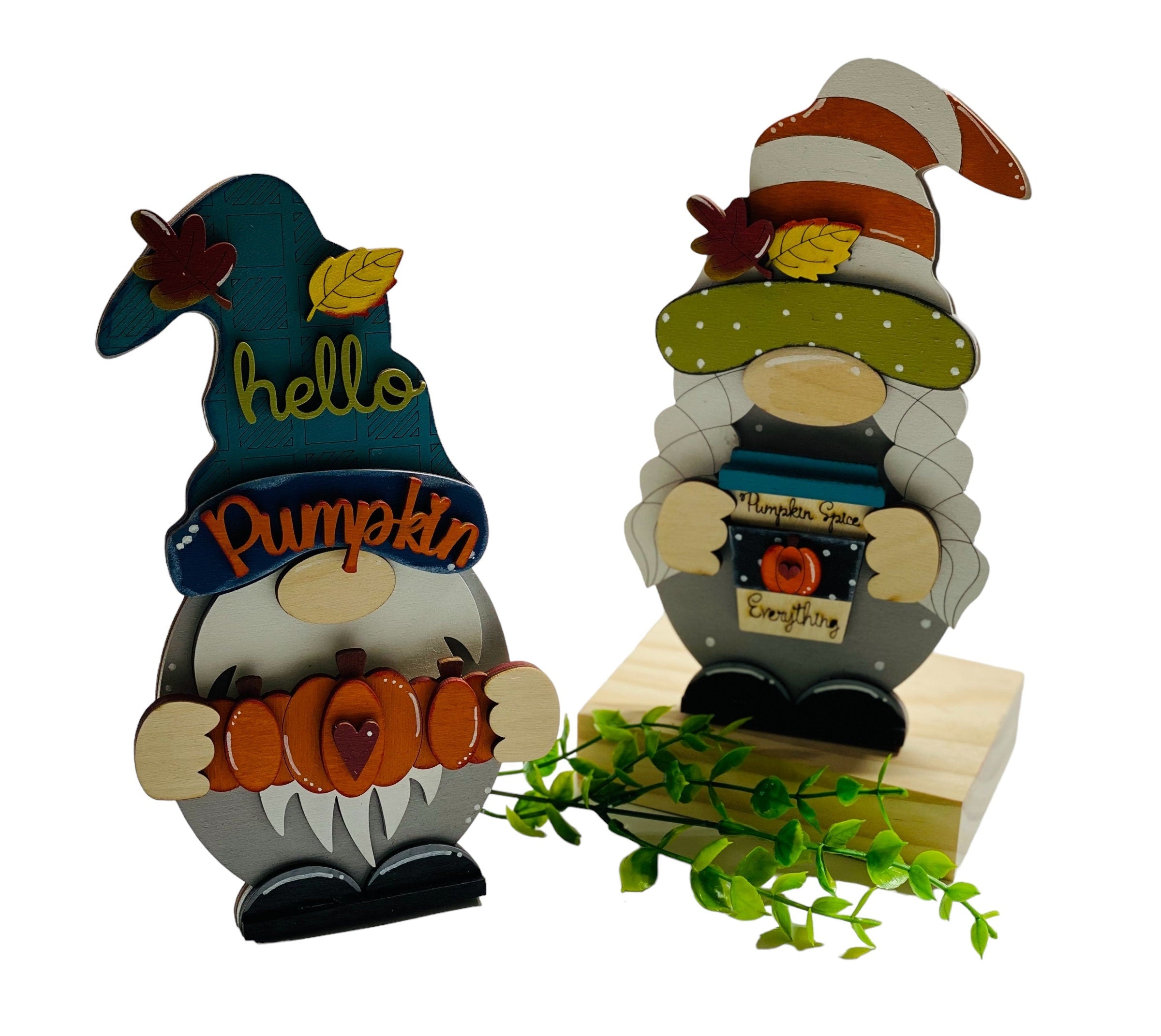 Interchangeable Set - 4 Seasons - Girl Gnome - Shelf Sitter - Gift for Mom