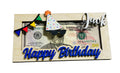 Personalized - Happy Birthday with Sunglasses  - Money  Holder - Wooden - Gift Present for Him Her