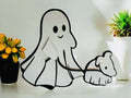 Ghost Walking Ghost Dachshund | Dog | Happy Halloweenie | Decorative | Shelf Sitter