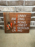 Rustic Hunting Father's Day Gift / Father of the Bride Gift 11" x 14" Wooden Sign " FREE SHIPPING