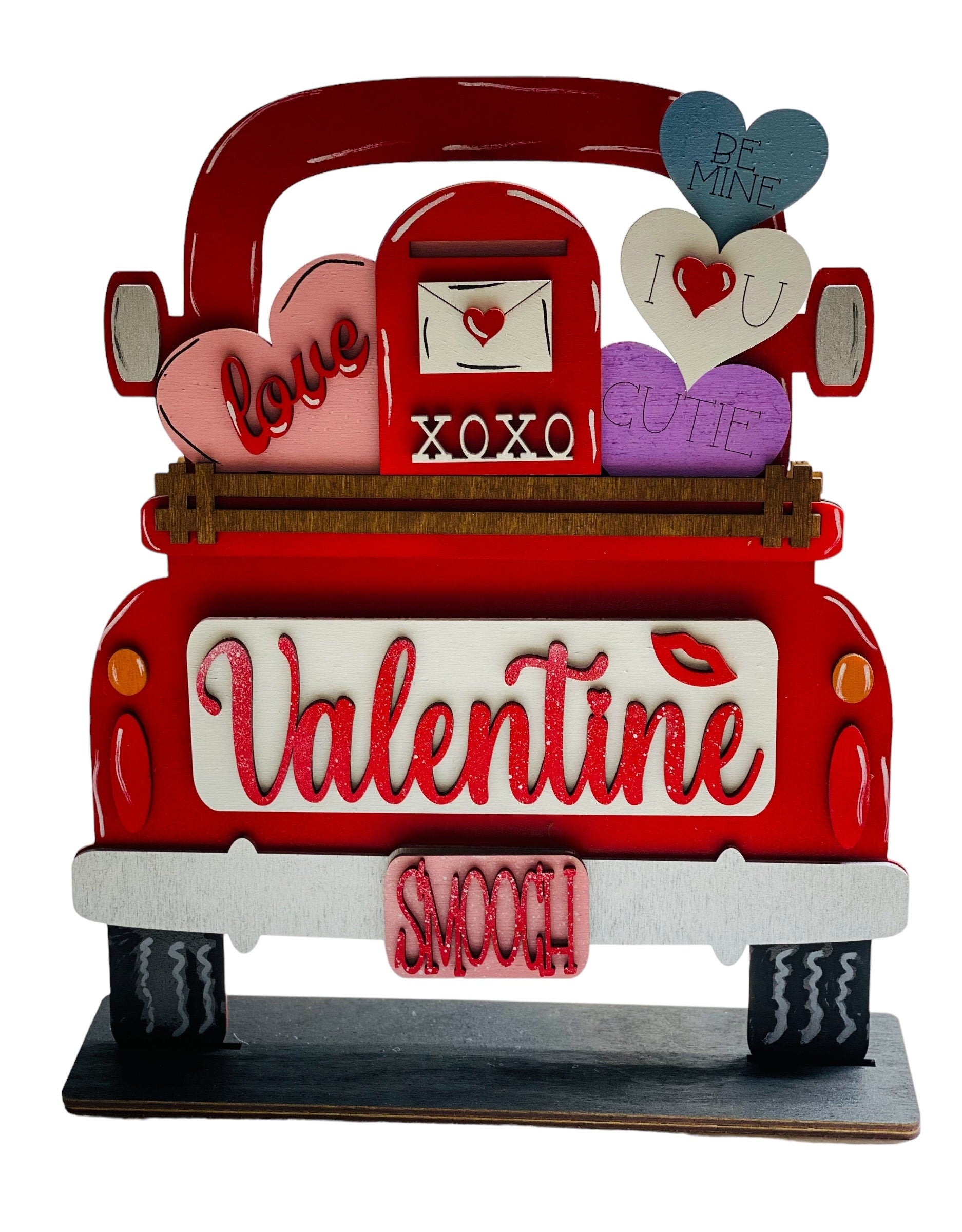 Add On Valentine Set - Interchangeable- Vintage Truck - Stand up - Door Sign
