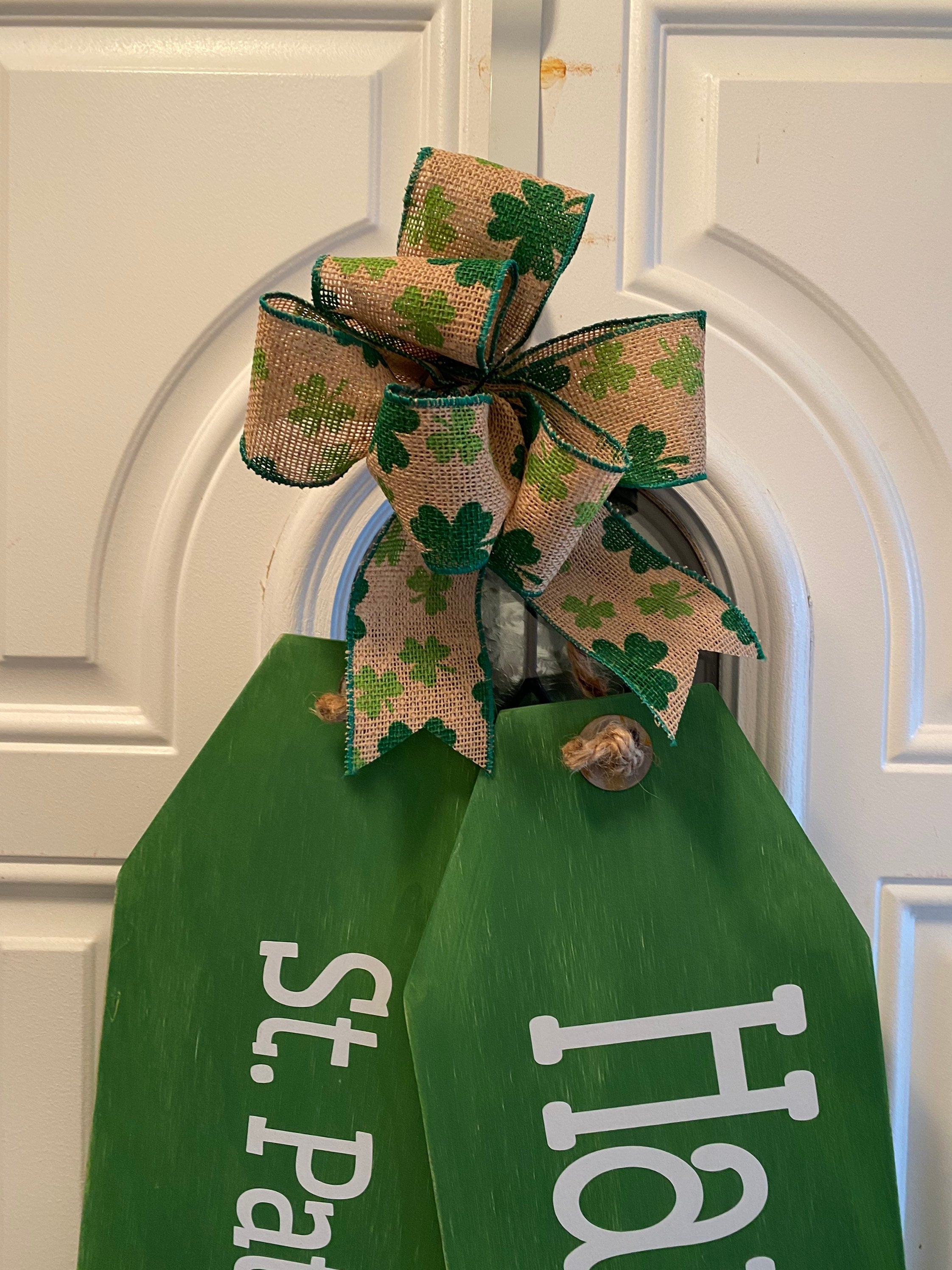 Happy St Patrick’s Day - Green Wooden - St Pat’s - Door Tags - Signs