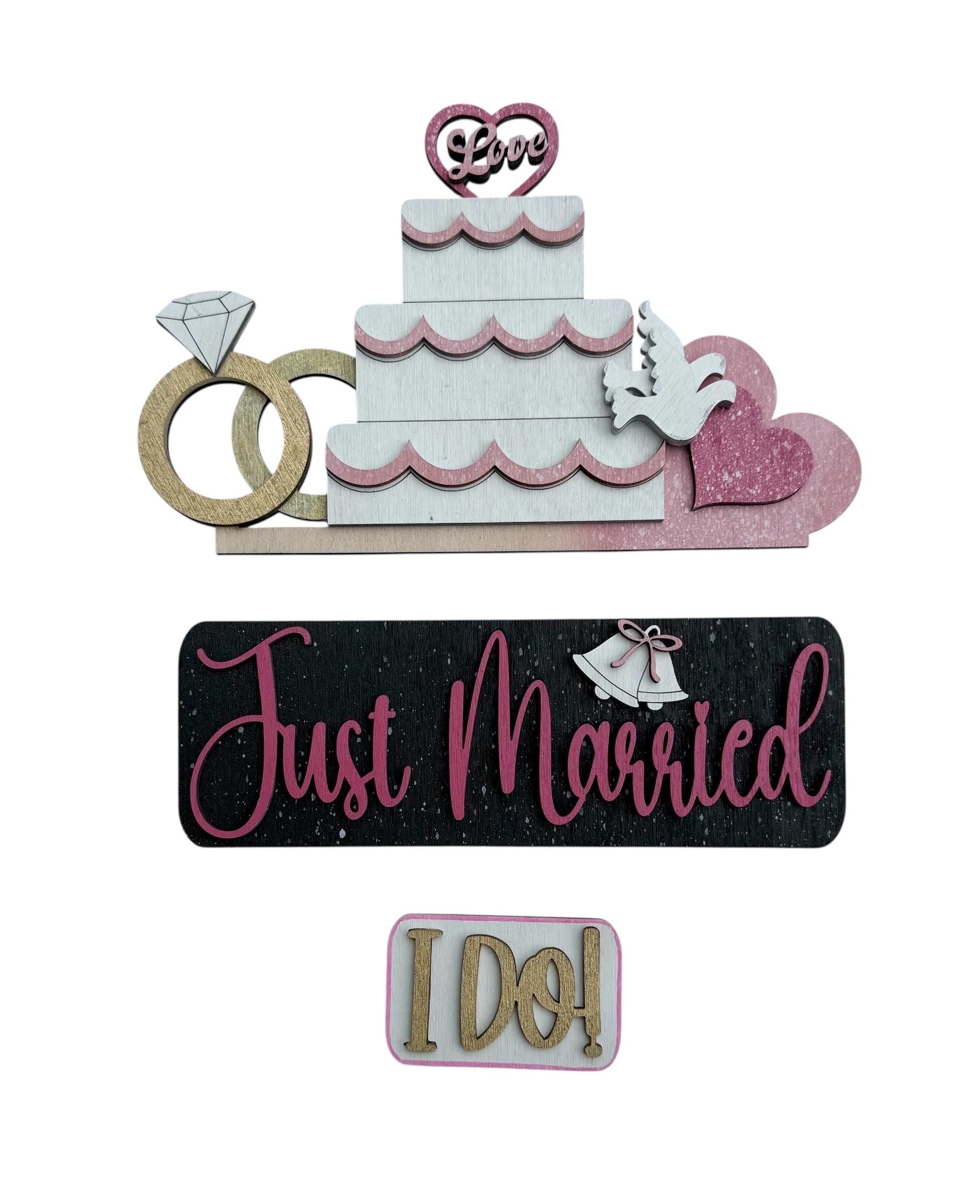 Add On Wedding Set - Interchangeable- Vintage Truck - Stand up - Door Sign
