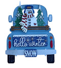 Add On Winter Snowman Set - Interchangeable- Vintage Truck - Stand up - Door Sign