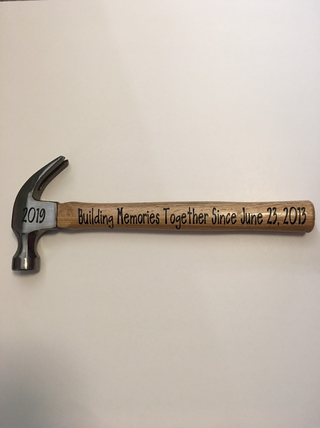 Building Memories Together | Engraved Decorative Hammer | Fathers Father's Day Gift | Anniversary Wedding Present