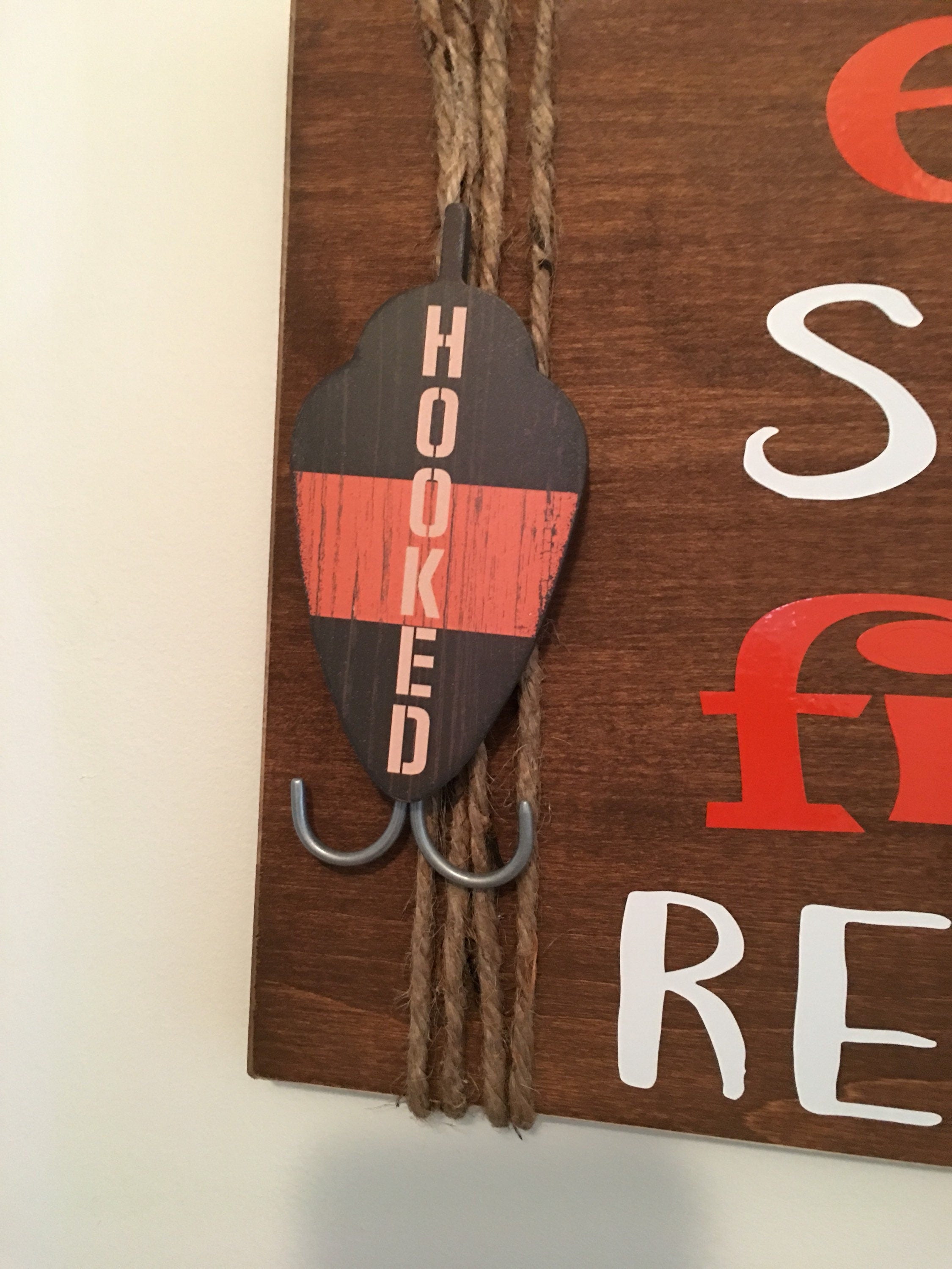 Eat Sleep Fish | Rustic Wooden Sign | Father's Day| Father of the Bride | Gift