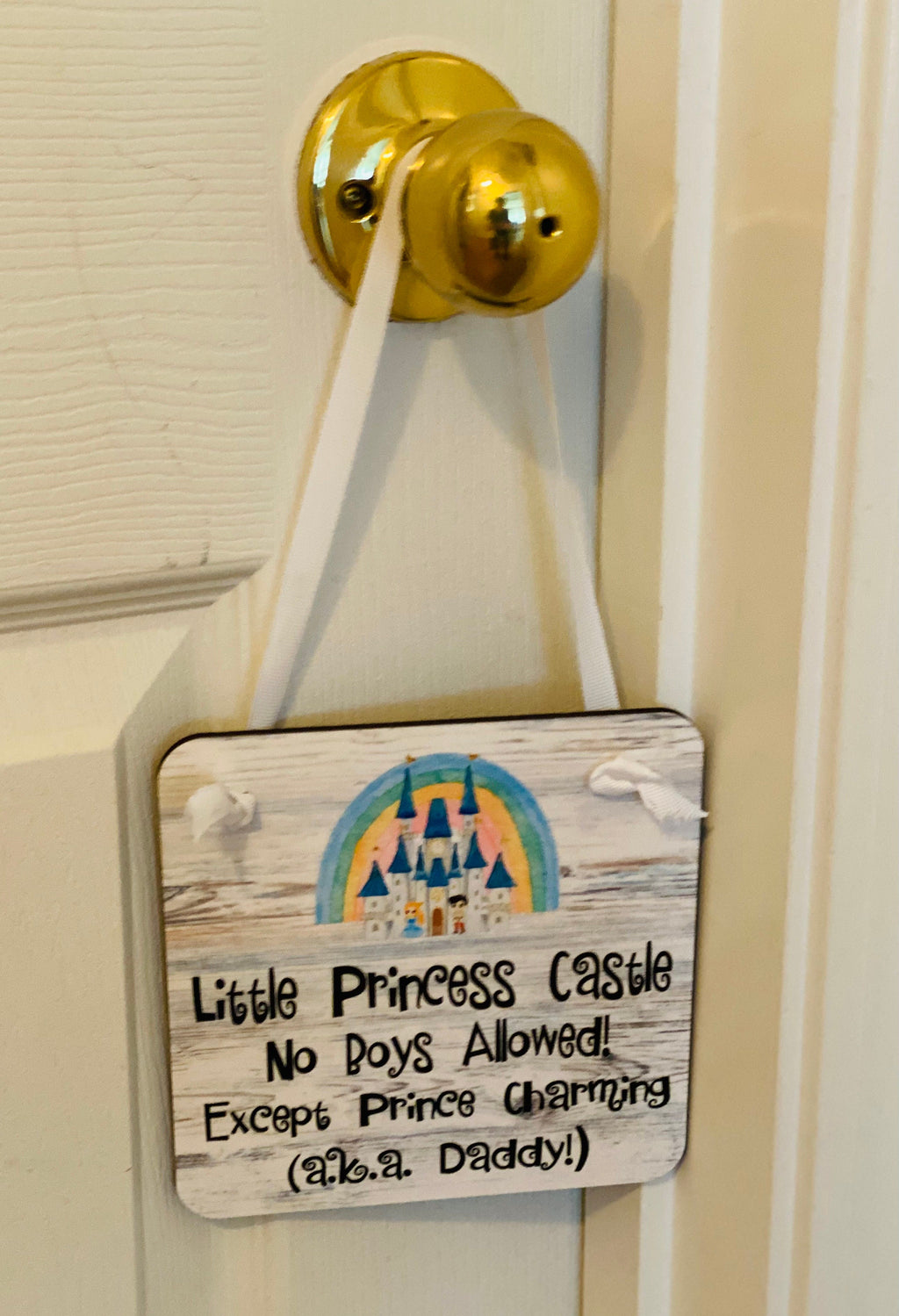 Adorable - Little Princess Castle - Door Sign - Little Girls Room / Nursery FREE SHIPPING