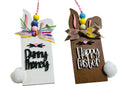 Easter Bunny - Money or Gift Card Holder - Wooden Ornament