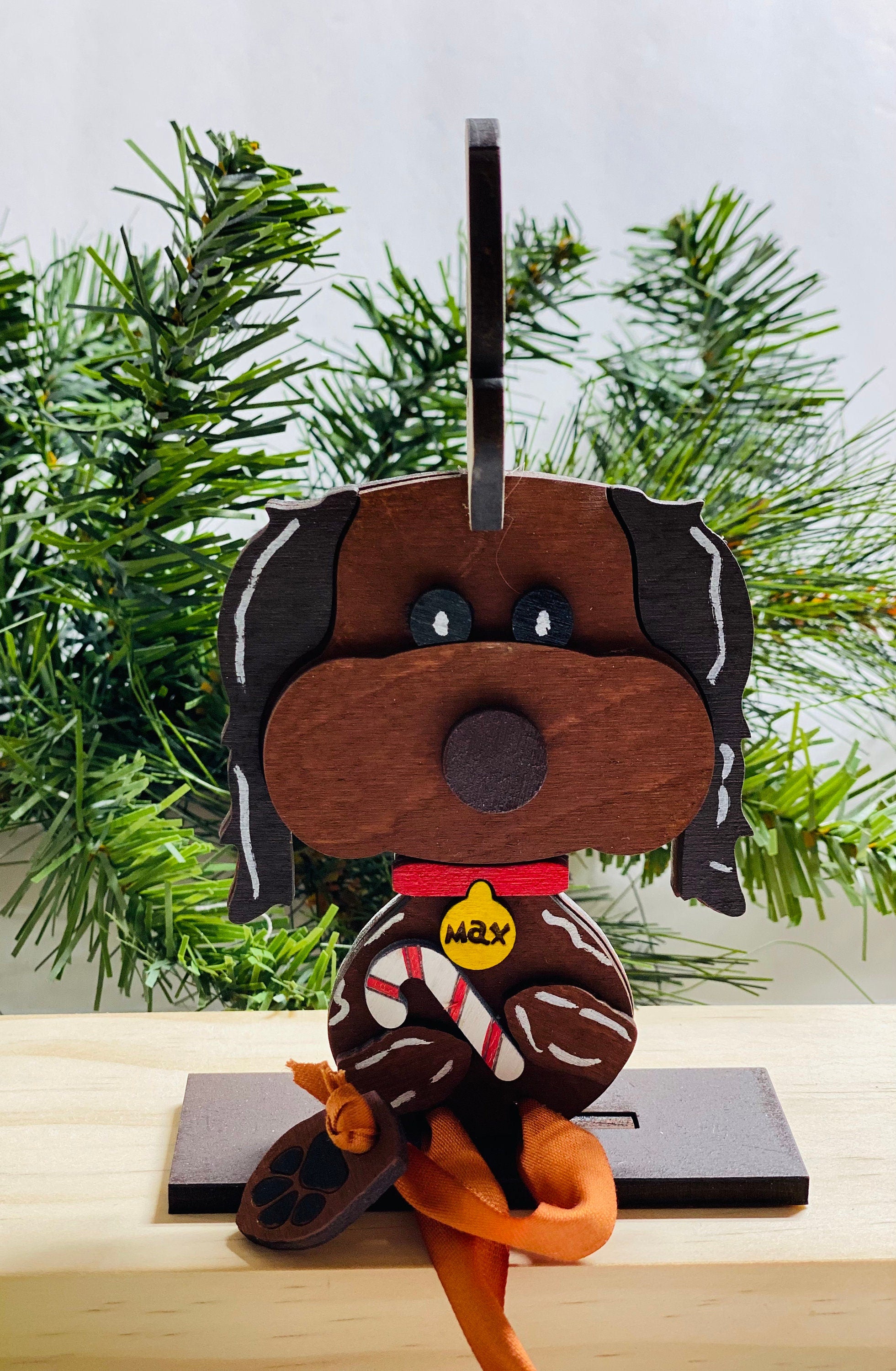 Mean One Gnome and Max the Dog Set -  Shelf Sitter - Christmas Decoration Decor