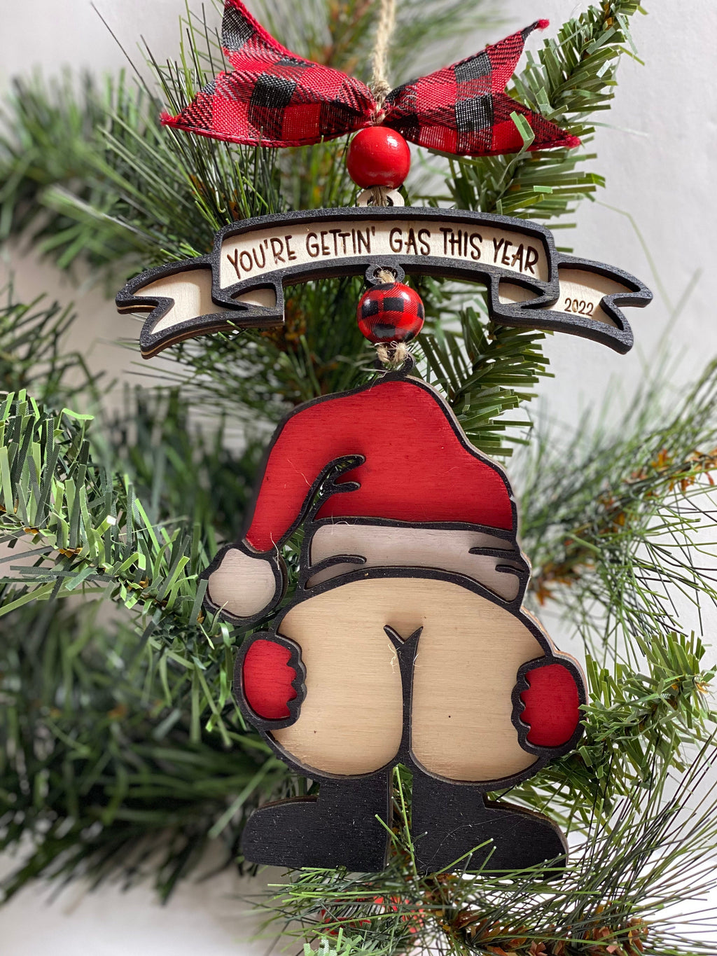 You’re Getting Gas This Year - Christmas - Layered Wooden - Tree - Ornament