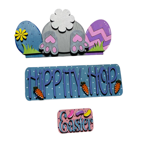 Add On - Hippity Hop - Easter -  Bunny Set - Interchangeable- Vintage Truck - Stand up - Door Sign