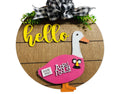 Add on Outfit - April Fools Day - For Goose Goosey Interchangeable Large Round Wooden Shiplap Door Hanger / Wreath or Standup