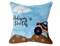Personalized- Boy’s Gift  - Monster Truck - Tooth Fairy Pillow - Present for Children - Grandchild Grandchildren