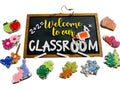 Teacher - Back to School - Chalkboard - Interchangeable Holidays Seasons - Wooden Door Hanger / Wreath / Sign