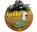 Add on Outfit - Super Bowl - Football - For Goose Goosey Interchangeable Large Round Wooden Shiplap Door Hanger / Wreath or Standup