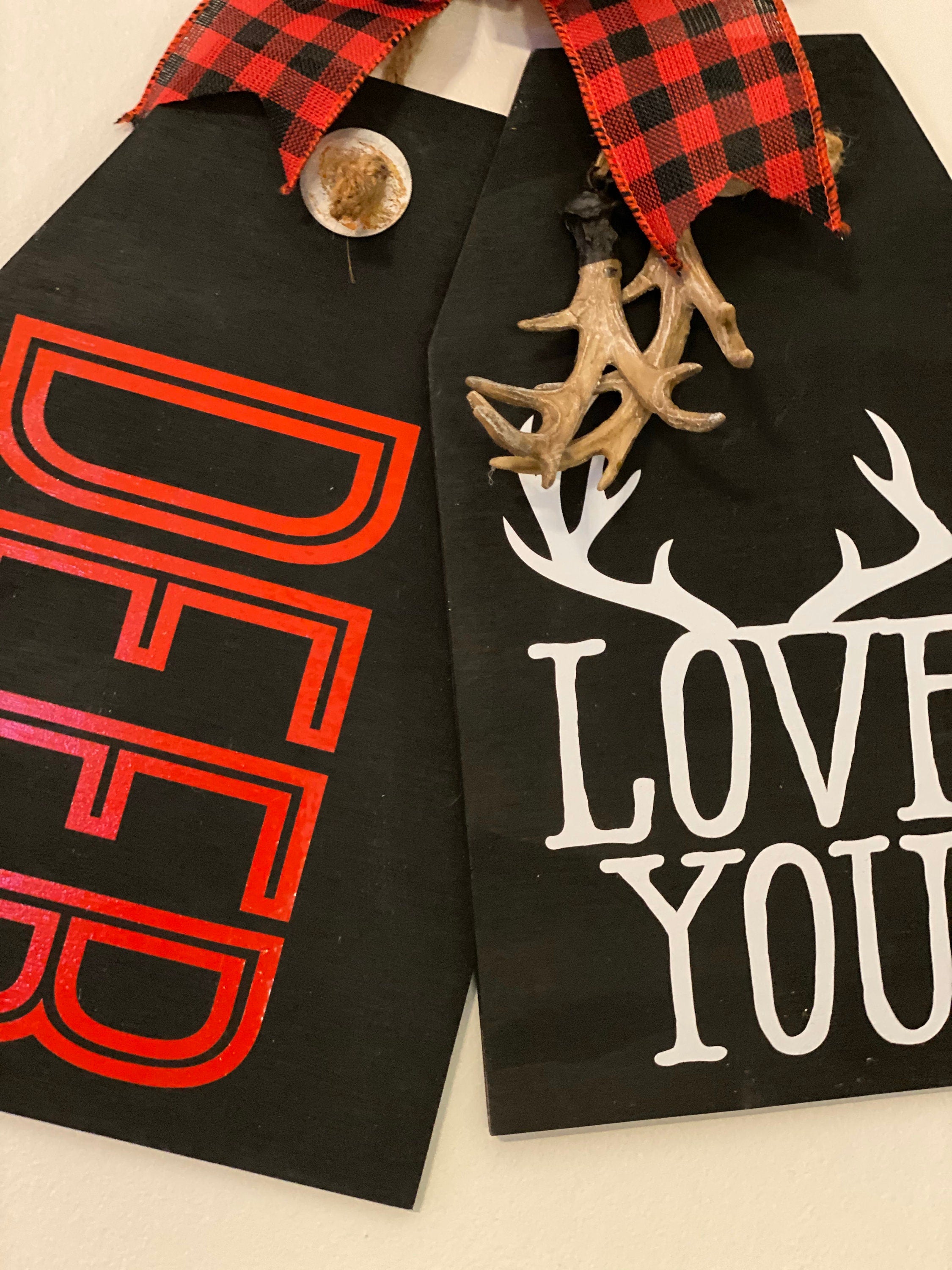 I Love You Deer - Wooden - Door Tags / Signs
