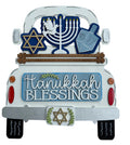Add On - Hanukkah Set - Interchangeable- Vintage Truck - Stand up - Door Sign