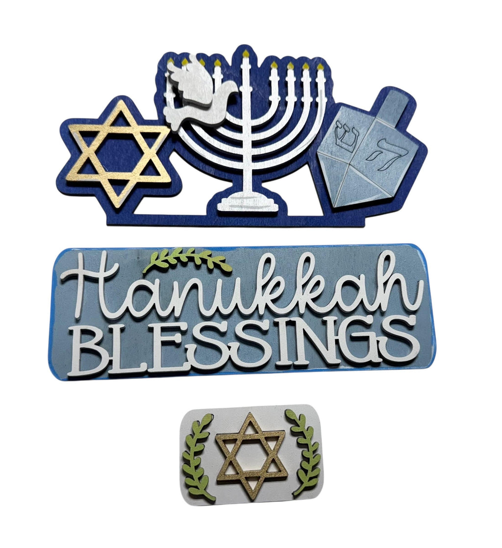 Add On - Hanukkah Set - Interchangeable- Vintage Truck - Stand up - Door Sign