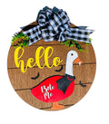 Add on Outfit - Dracula - Bite Me - Halloween - For Goose Goosey Interchangeable Large Round Wooden Shiplap Door Hanger / Wreath or Standup