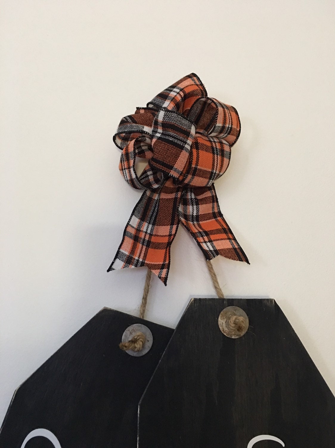 Trick or Treat Y'all Halloween Wooden Fall Door Tags / Signs