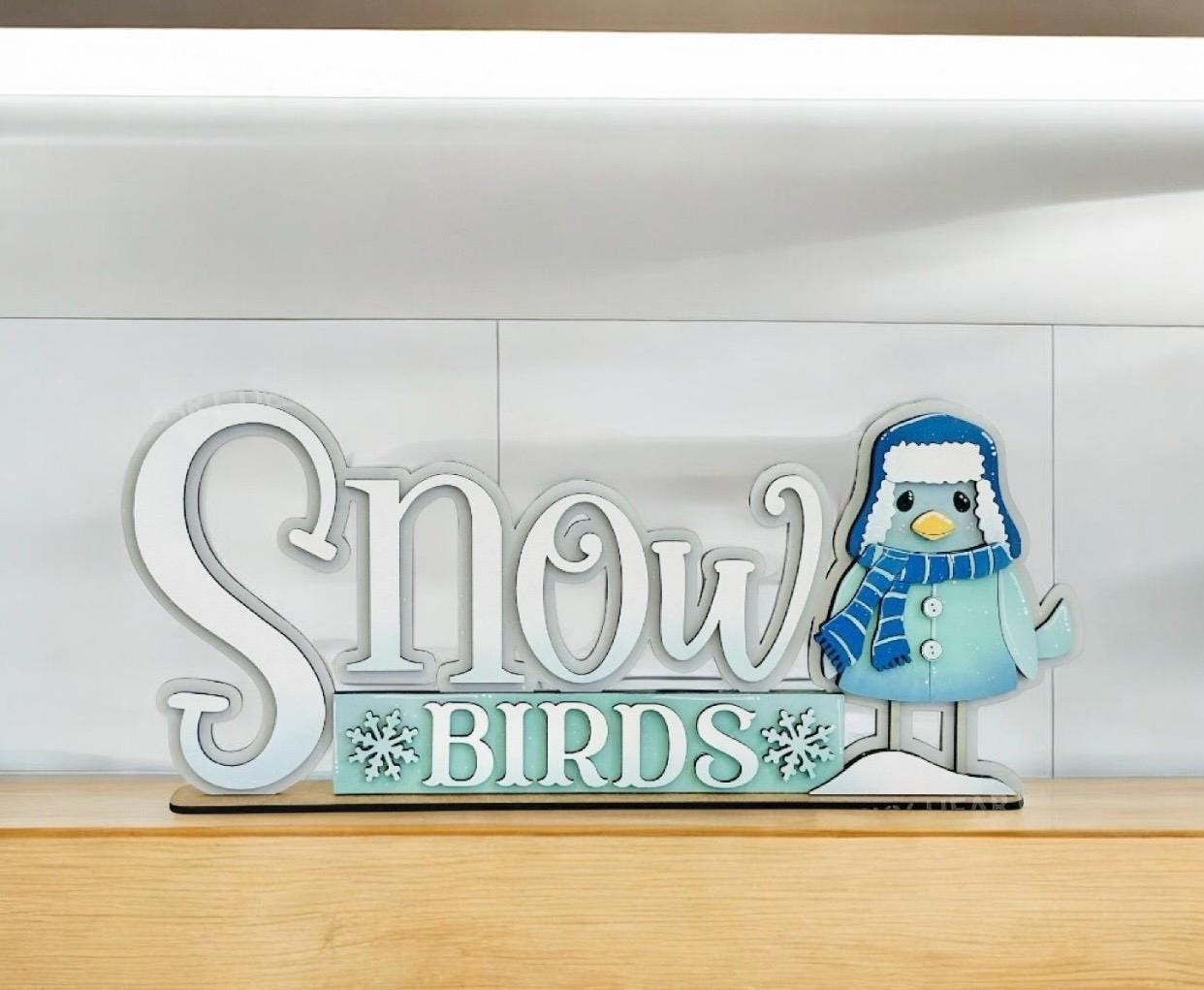 Snowbirds | Snow | Winter | Christmas | Decorative | Shelf Sitter
