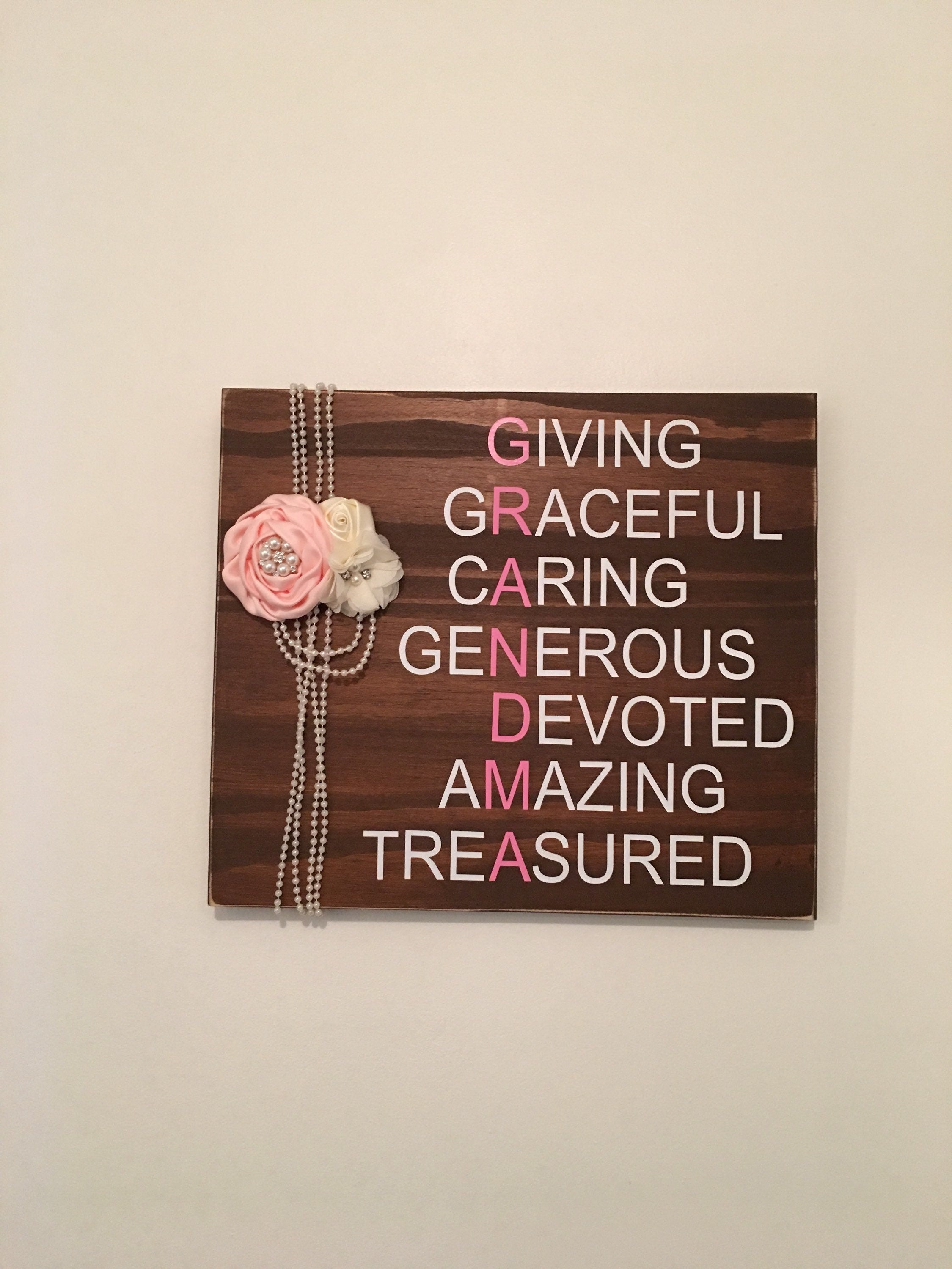 Rustic | Grandmother | Mother's Day |Grandmother of the Bride | Gift | Wooden Sign