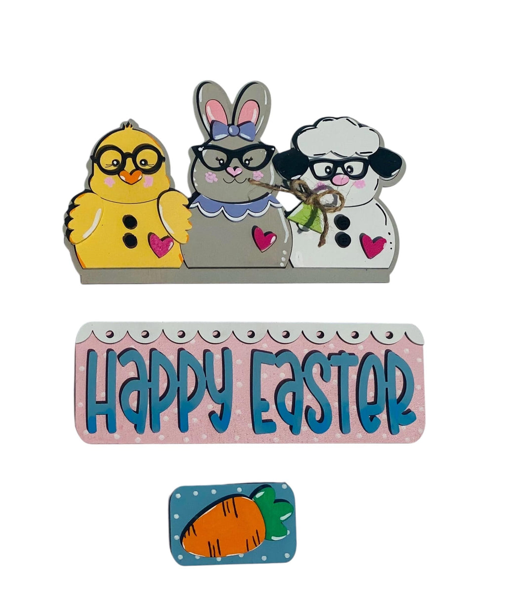 Add On - Happy Easter -  Pals Set - Interchangeable- Vintage Truck - Stand up - Door Sign