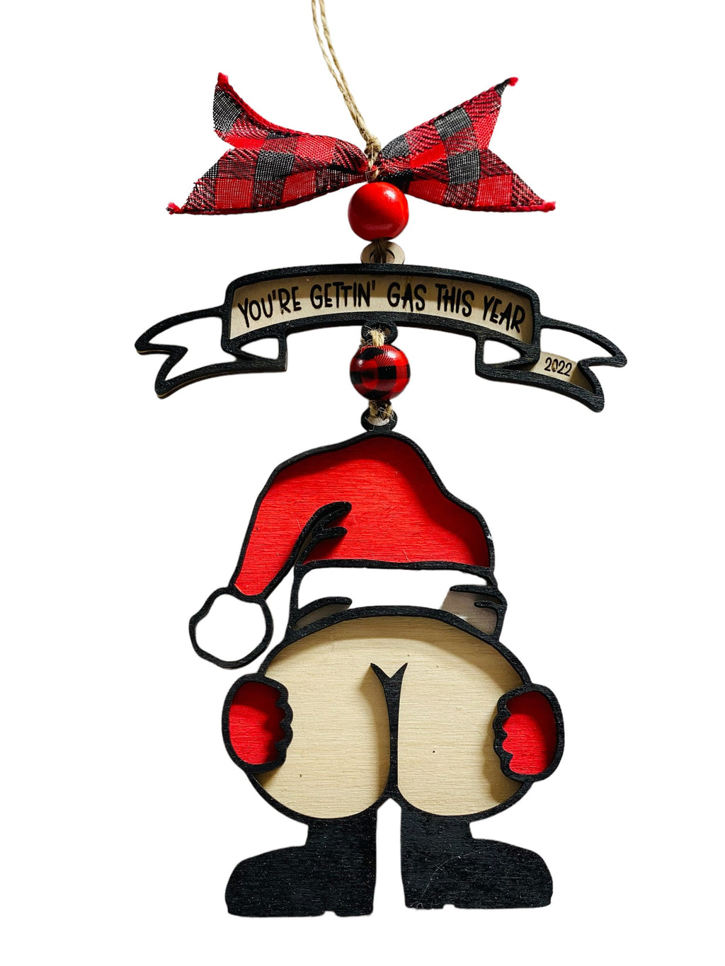You’re Getting Gas This Year - Christmas - Layered Wooden - Tree - Ornament
