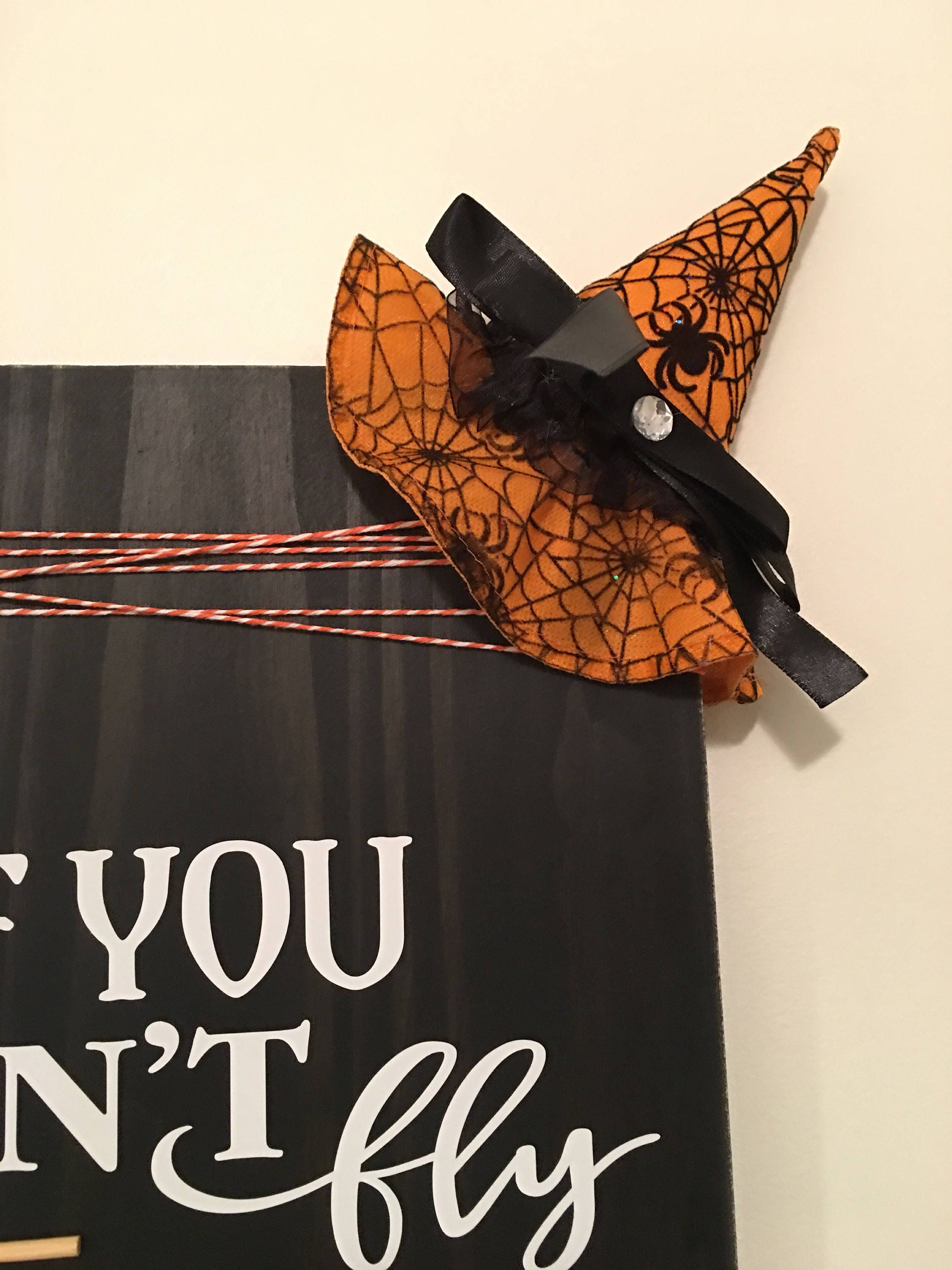 Rustic 11" x 18" Wooden Fly With The Big Girls Halloween Sign