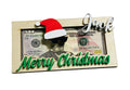 Personalized - Merry Christmas with Sunglasses  - Money  Holder - Wooden - Gift Present for Him Her