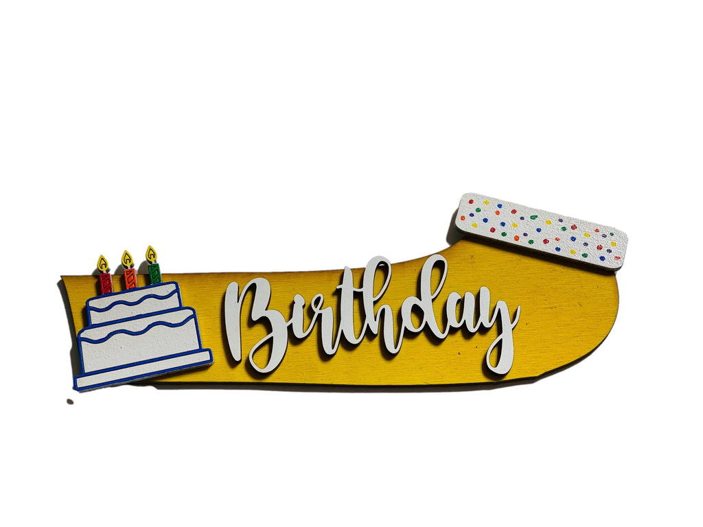 Add on Outfit for Dachshund Doxie - Corgi - Happy Birthday - Large Round Wooden Shiplap Door Hanger / Wreath / Sign