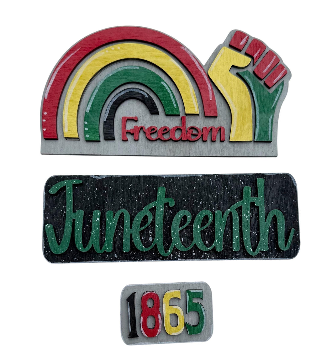Add On - Juneteenth Set - Interchangeable- Vintage Truck - Stand up - Door Sign