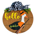 Add on Outfit - Witches - Halloween - For Goose Goosey Interchangeable Large Round Wooden Shiplap Door Hanger / Wreath or Standup