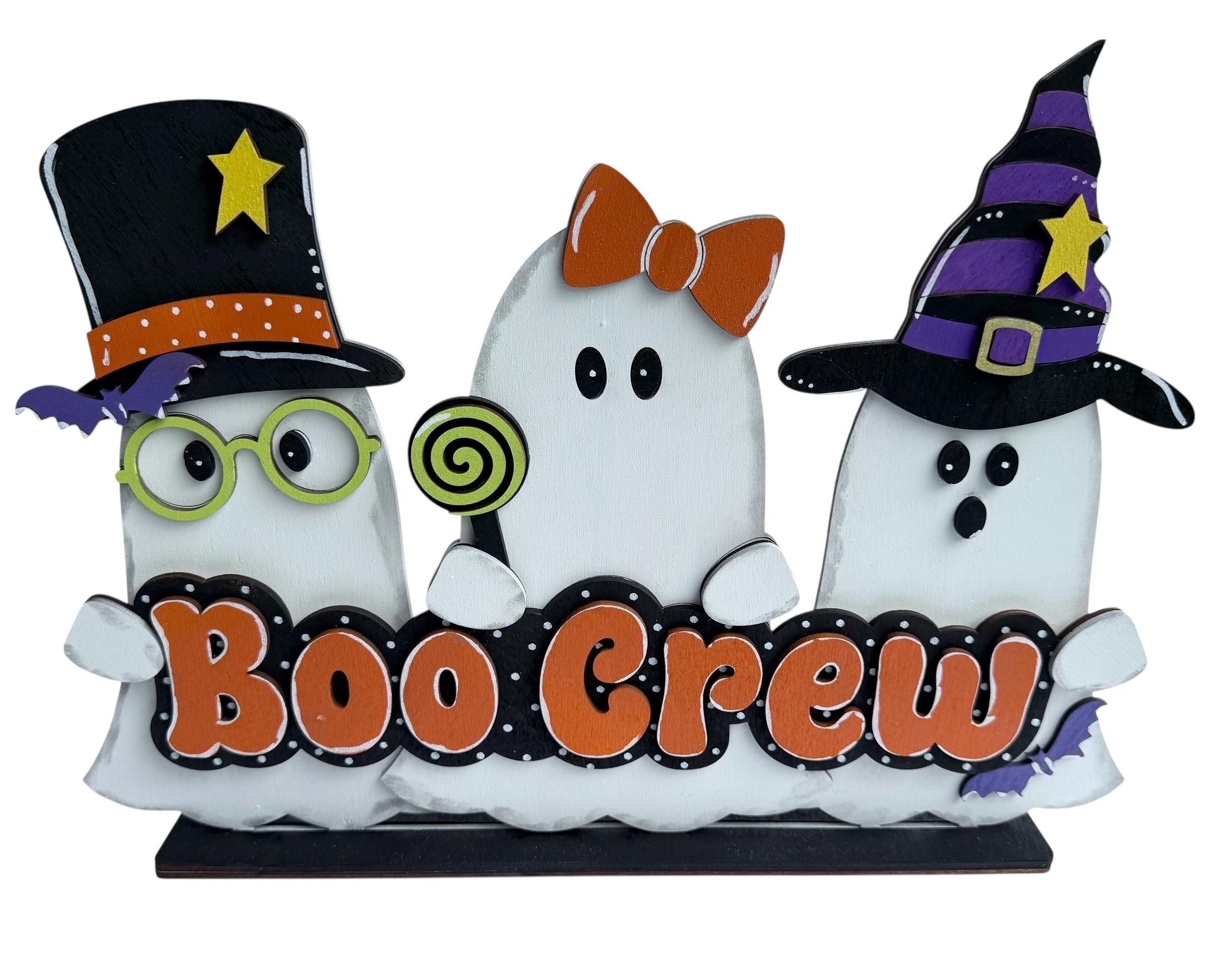 Boo Crew  | Ghosts | Halloween | Fall | Decorative | Shelf Sitter |