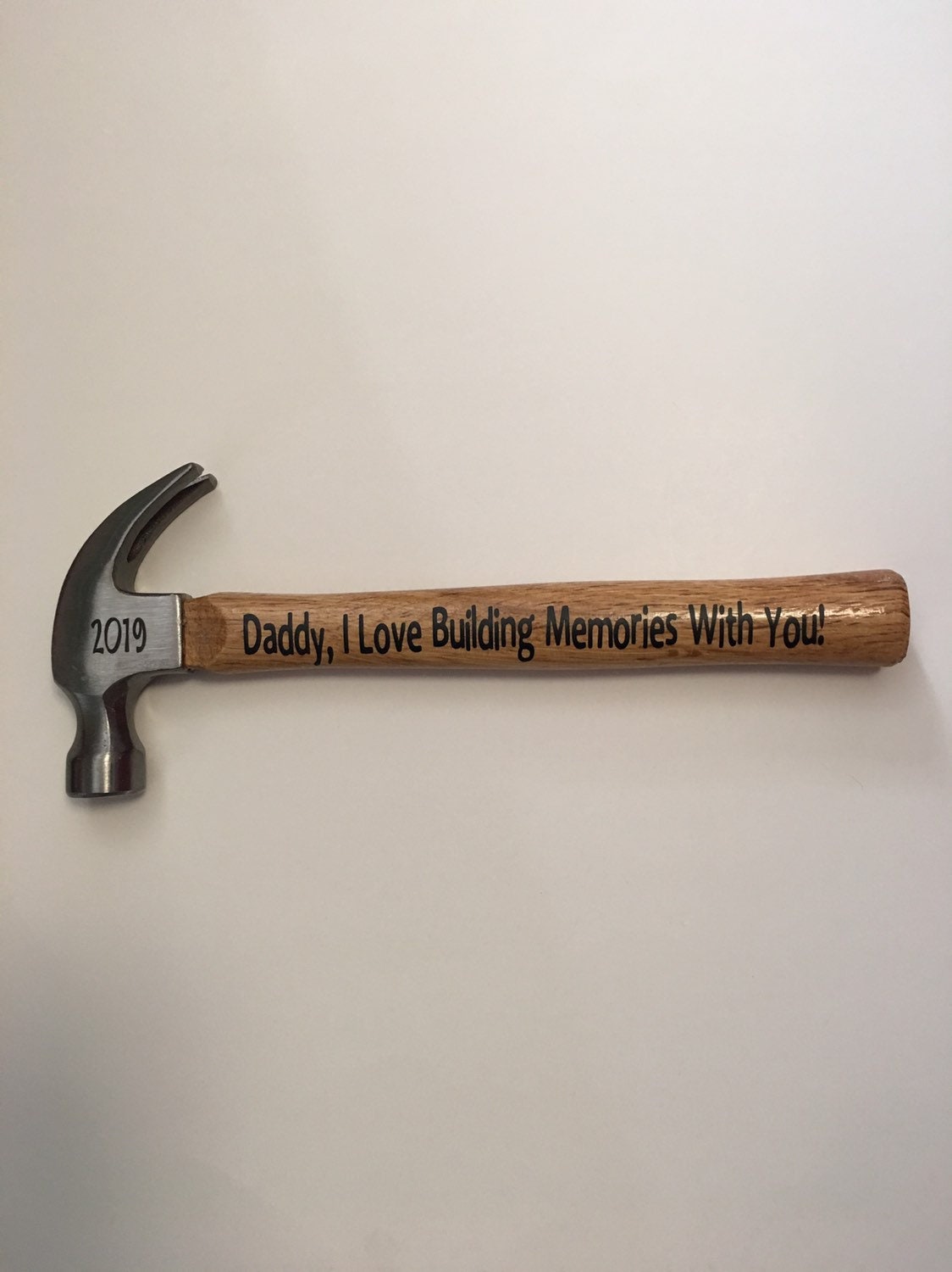 Daddy I Love Building Memories With You | Engraved  Decorative Hammer | Fathers Father's Day Gift | Present for Dad