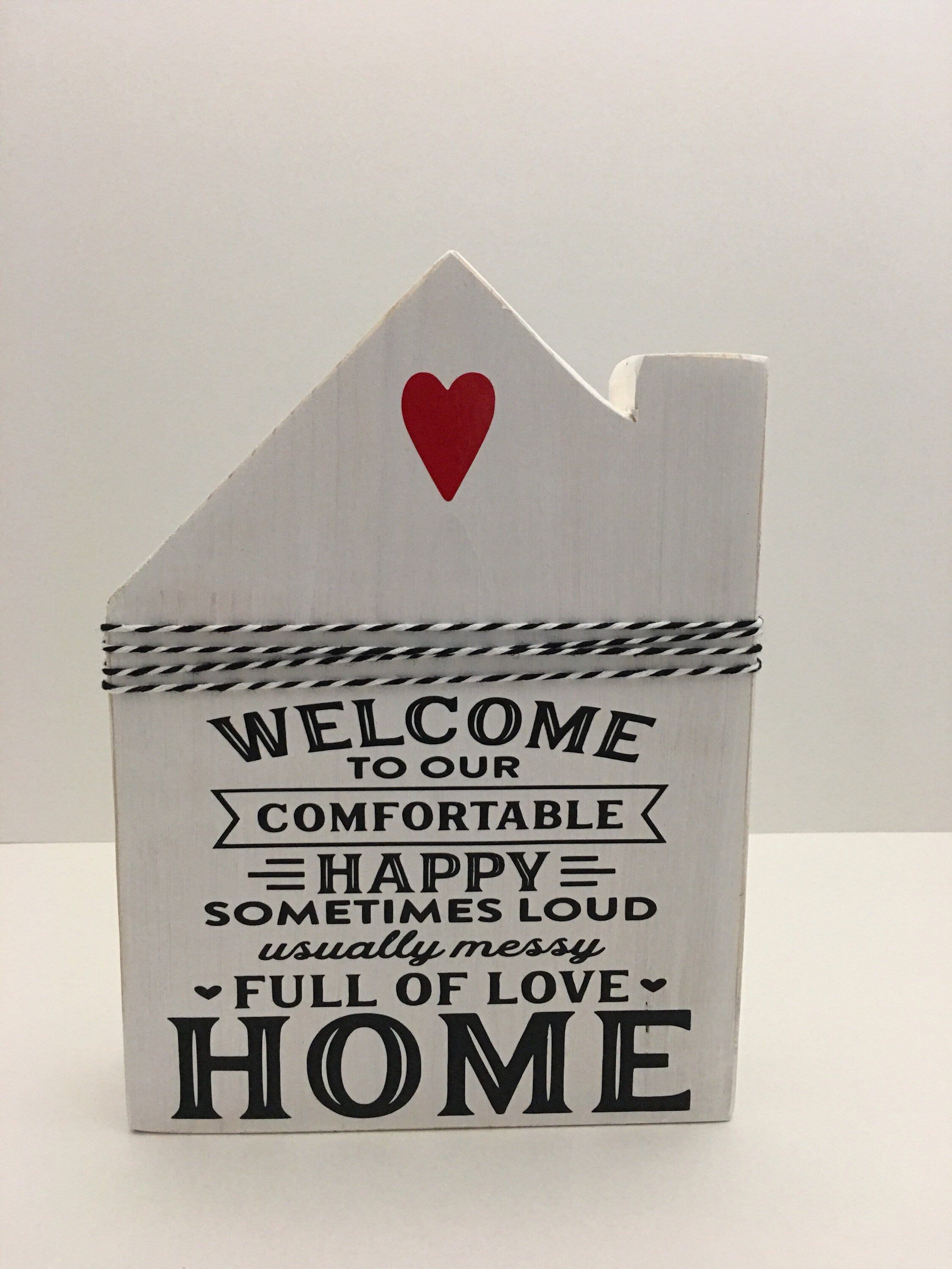 Welcome To Our Home | Decorative | Wooden Block | House