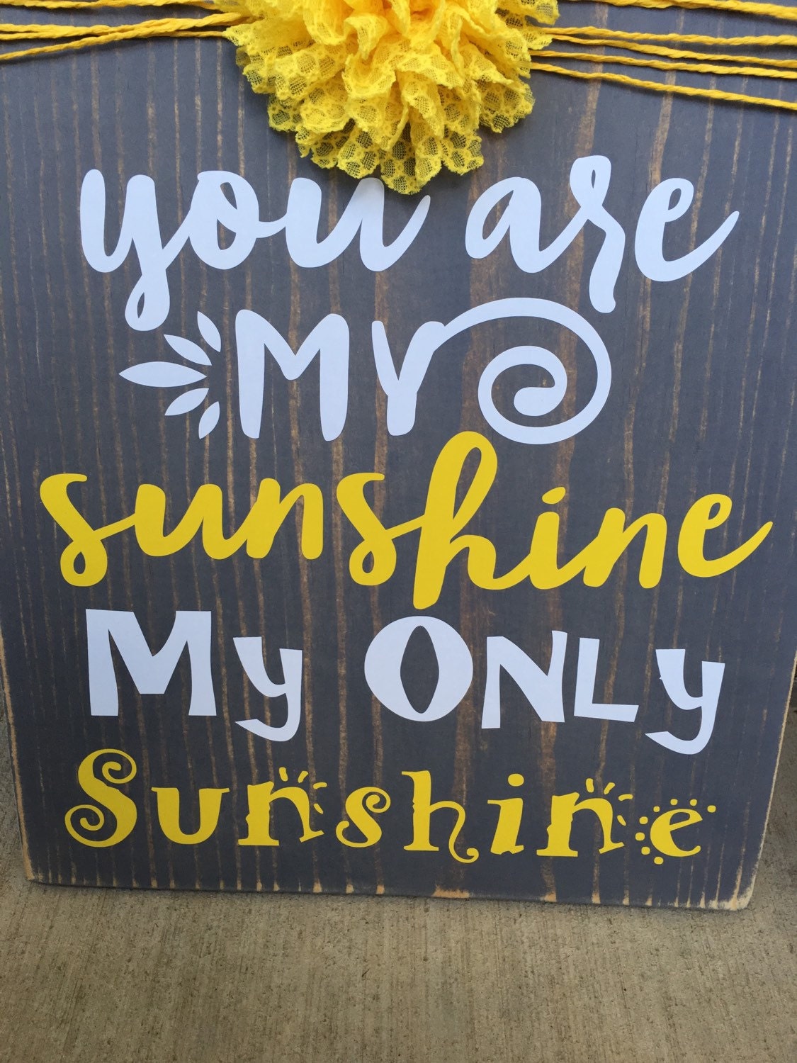 You Are My Sunshine Nursery / Child Rustic Wooden Wall Sign