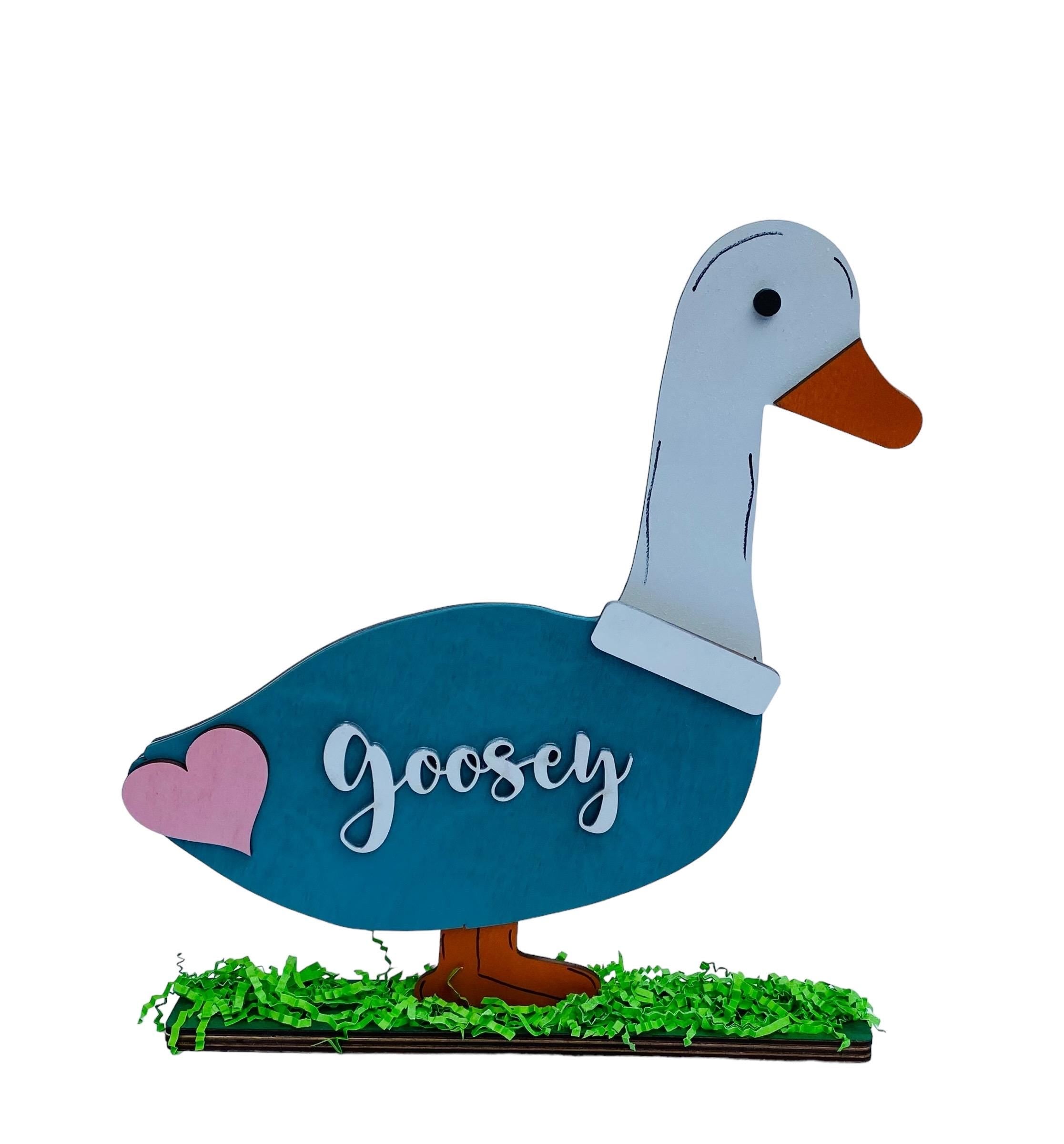 Hello Goose - Goosey - Interchangeable Holidays Seasons - Desktop Standup - Classroom - Office Desk - Porch Goose - Gift Mom