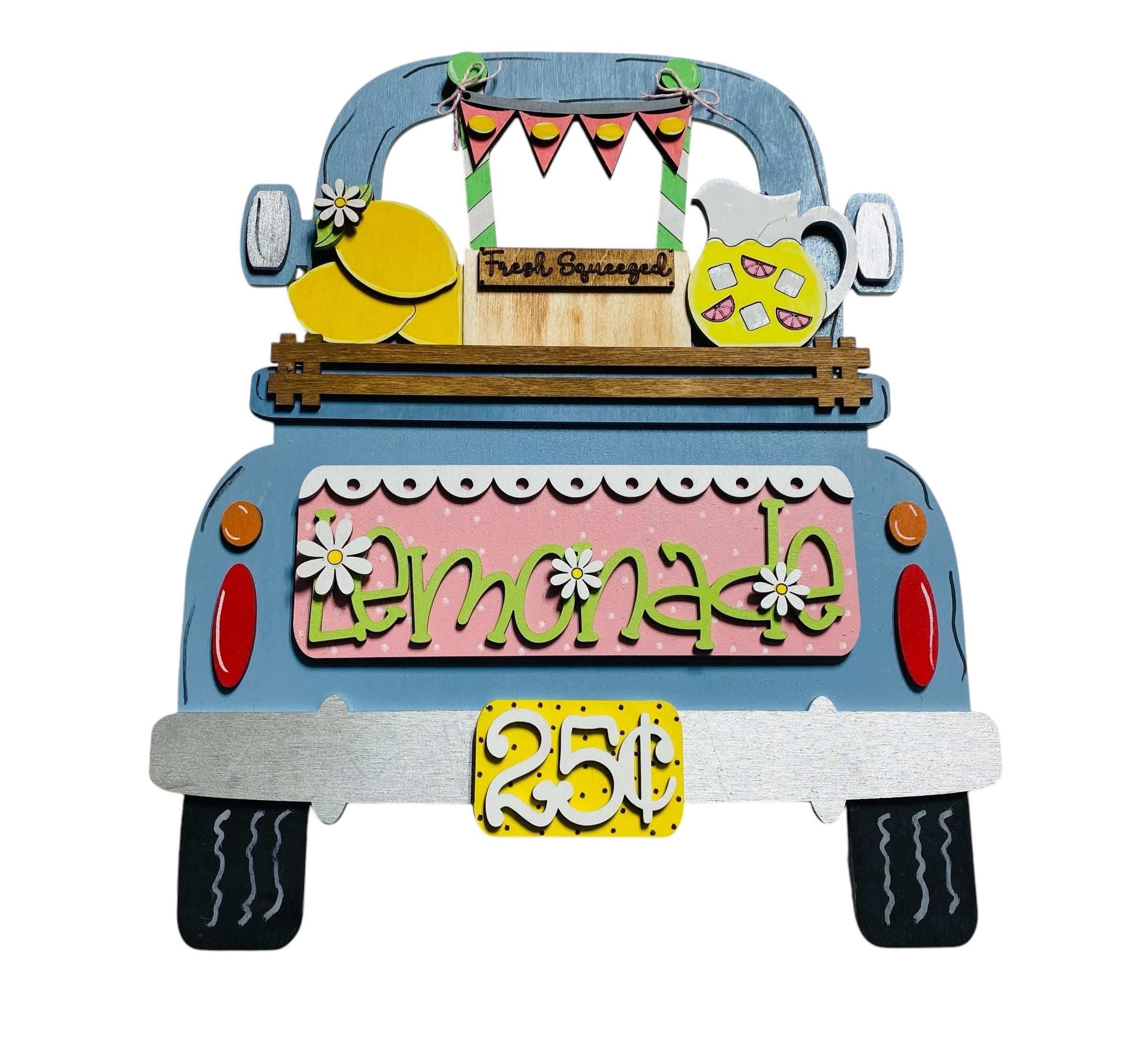 Add On Summer Lemonade Set - Interchangeable- Vintage Truck - Stand up - Door Sign