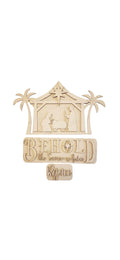 DIY Blank - Christmas - Behold the Savior is Born - Truck Insert - Stand Up Shelf Sitter - Home Decor