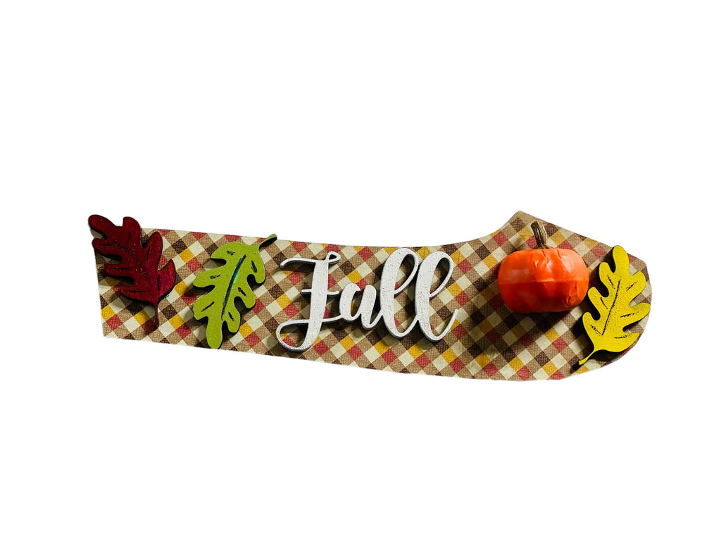 Add on Outfit for Dachshund Doxie - Fall  - Weiner Dog - Large Round Wooden Shiplap Door Hanger / Wreath / Sign